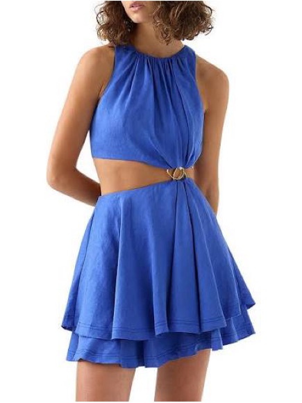 Aje Holt Cut Out Ring Mini Dress - Nwt, Size Aus 16